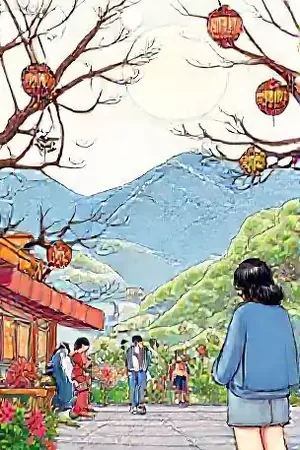 剧集《北纬三十度》竖版海报，公路尽头的暮色